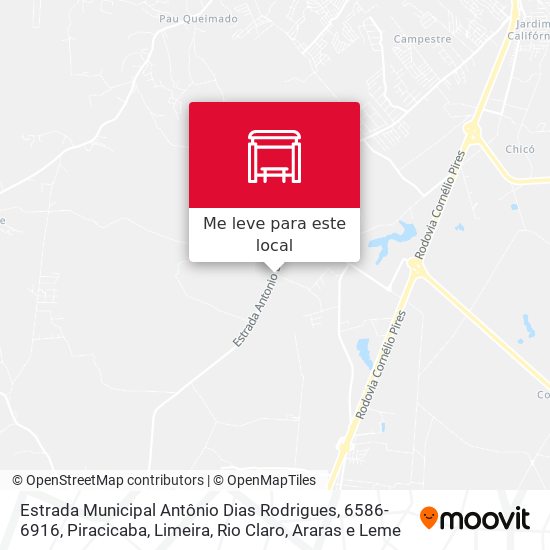 Estrada Municipal Antônio Dias Rodrigues, 6586-6916 mapa