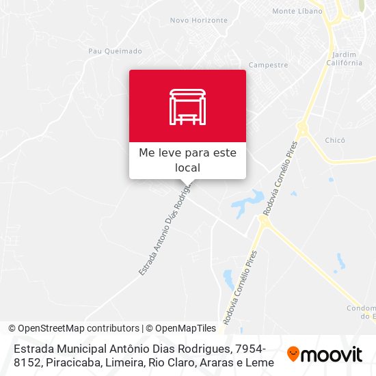 Estrada Municipal Antônio Dias Rodrigues, 7954-8152 mapa