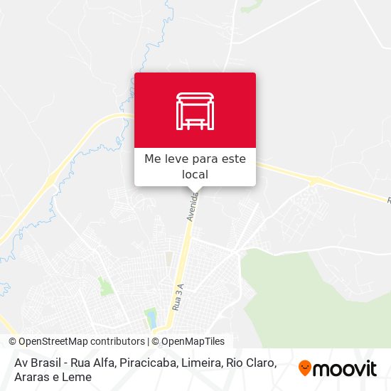 Av Brasil - Rua Alfa mapa