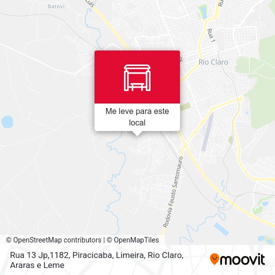 Rua 13 Jp,1182 mapa