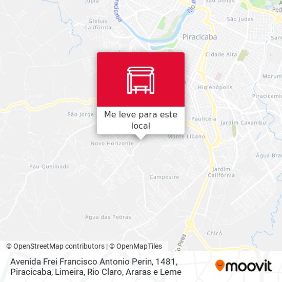 Avenida Frei Francisco Antonio Perin, 1481 mapa