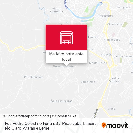 Rua Pedro Celestino Furlan, 35 mapa