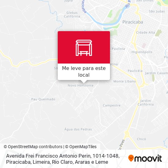 Avenida Frei Francisco Antonio Perin, 1014-1048 mapa