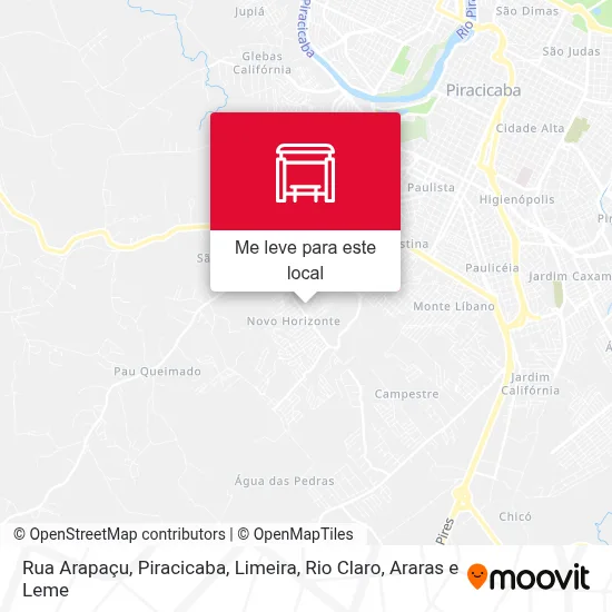 Rua Arapaçu mapa