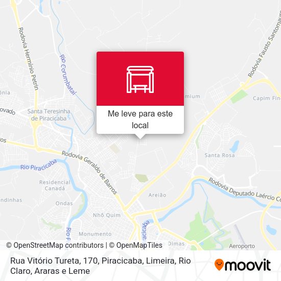 Rua Vitório Tureta, 170 mapa