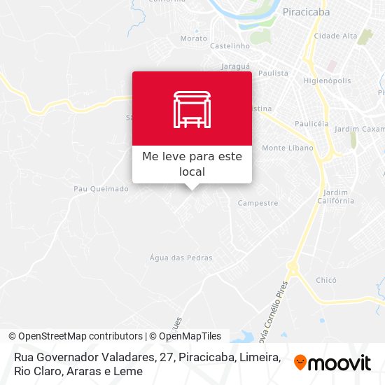 Rua Governador Valadares, 27 mapa