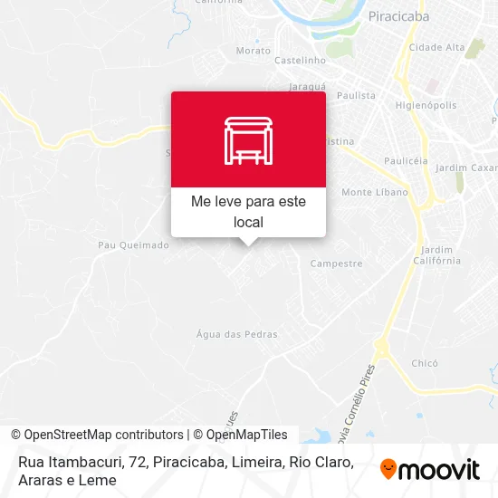 Rua Itambacuri, 72 mapa