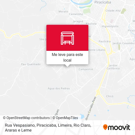 Rua Vespasiano mapa