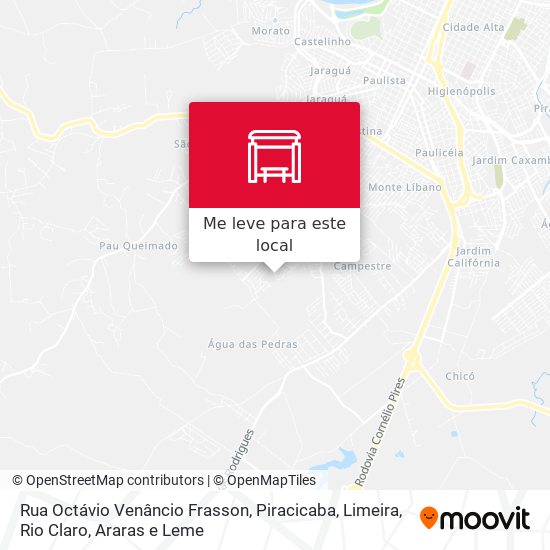 Rua Octávio Venâncio Frasson mapa