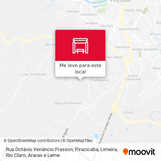 Rua Octávio Venâncio Frasson mapa