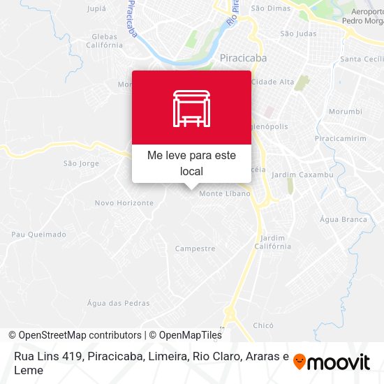 Rua Lins 419 mapa