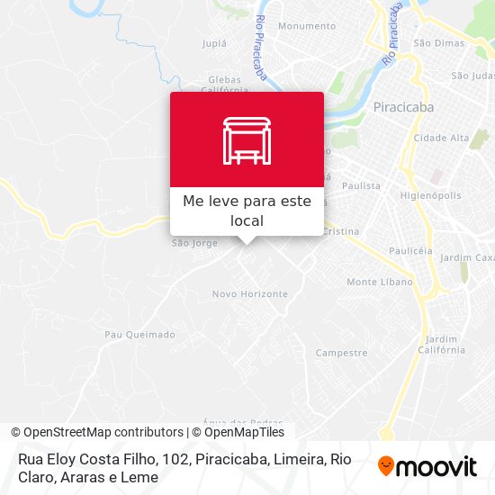 Rua Eloy Costa Filho, 102 mapa