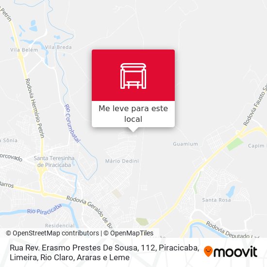 Rua Rev. Erasmo Prestes De Sousa, 112 mapa