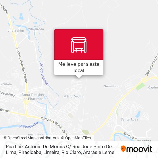 Rua Luiz Antonio De Morais C/ Rua José Pinto De Lima mapa