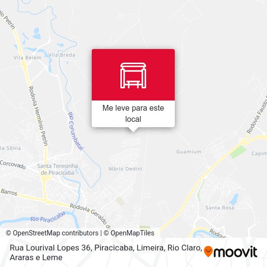 Rua Lourival Lopes 36 mapa