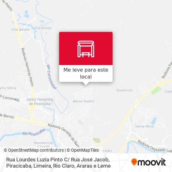 Rua Lourdes Luzia Pinto C/ Rua José Jacob mapa
