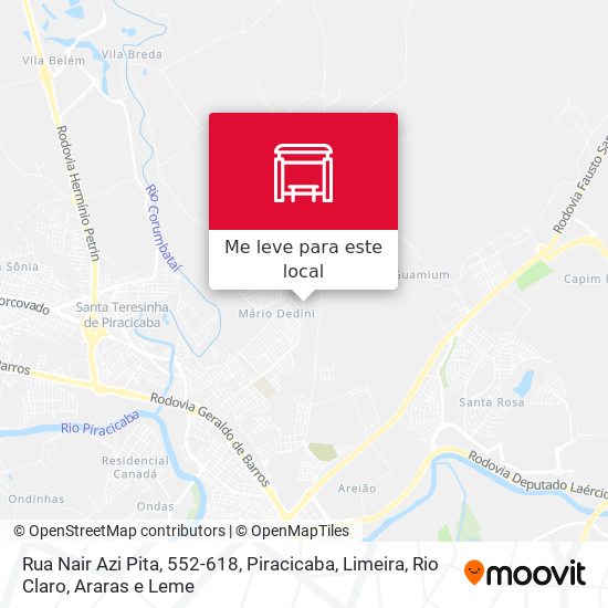 Rua Nair Azi Pita, 552-618 mapa