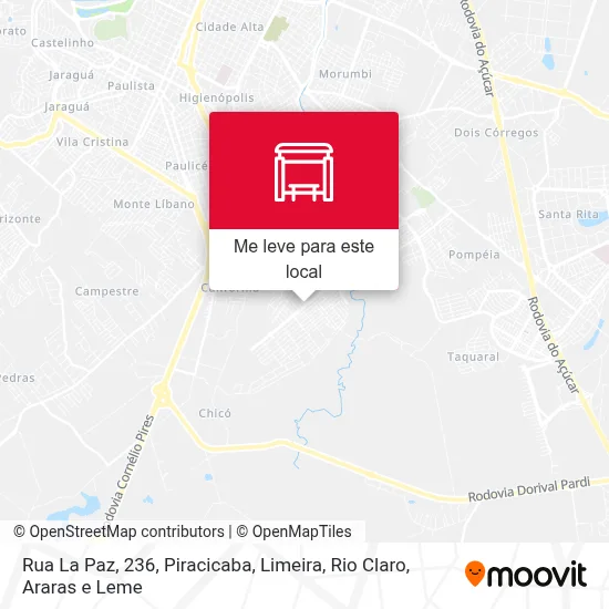 Rua La Paz, 236 mapa