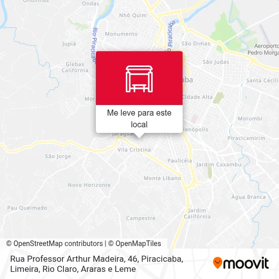 Rua Professor Arthur Madeira, 46 mapa