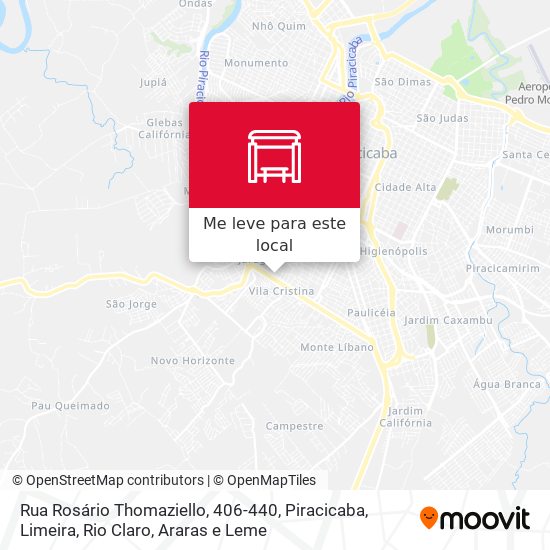 Rua Rosário Thomaziello, 406-440 mapa