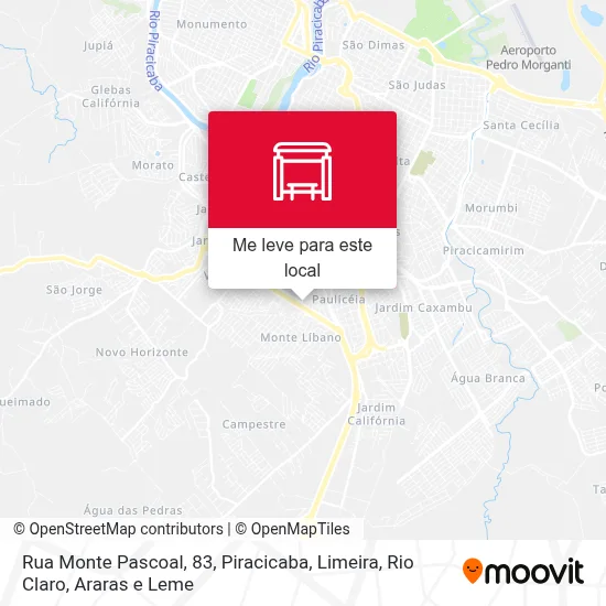 Rua Monte Pascoal, 83 mapa