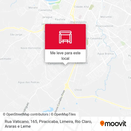 Rua Vaticano, 165 mapa