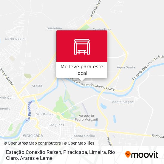 Estação Conexão Raízen mapa