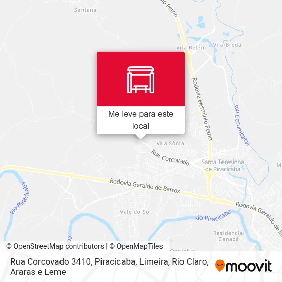 Rua Corcovado 3410 mapa