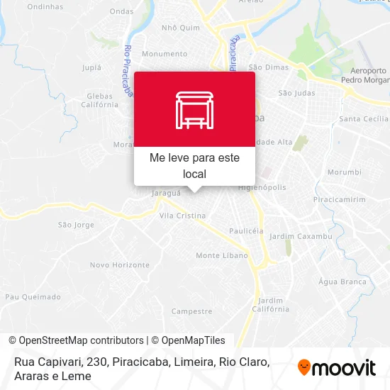 Rua Capivari, 230 mapa