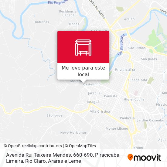 Avenida Rui Teixeira Mendes, 660-690 mapa