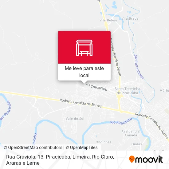 Rua Graviola, 13 mapa