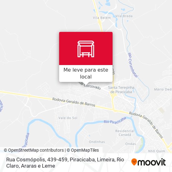 Rua Cosmópolis, 439-459 mapa