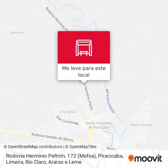 Rodovia Herminio Peltrim, 172 (Mefsa) mapa