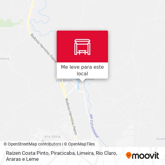 Raízen Costa Pinto mapa