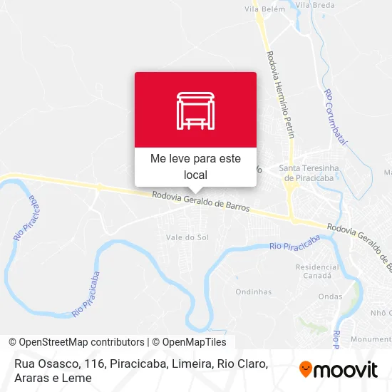 Rua Osasco, 116 mapa