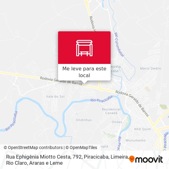 Rua Ephigênia Miotto Cesta, 792 mapa
