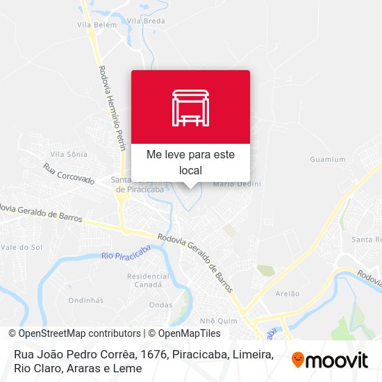 Rua João Pedro Corrêa, 1676 mapa