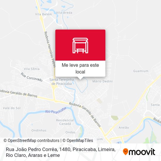 Rua João Pedro Corrêa, 1480 mapa