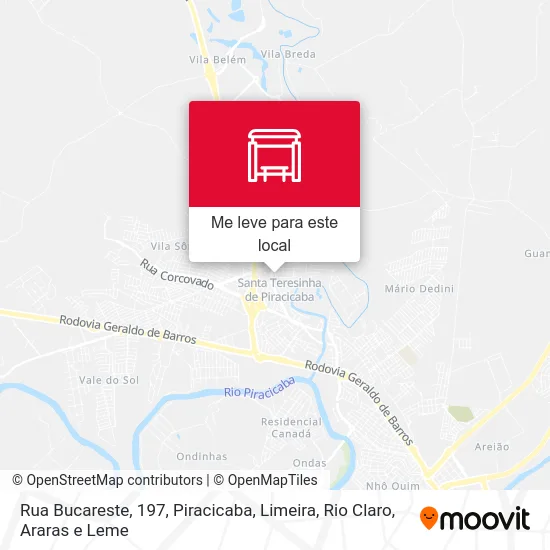 Rua Bucareste, 197 mapa