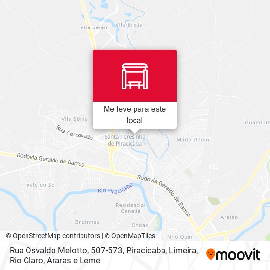 Rua Osvaldo Melotto, 507-573 mapa