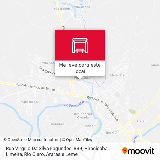 Rua Virgílio Da Silva Fagundes, 889 mapa