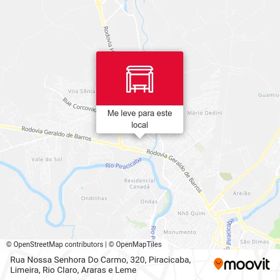 Rua Nossa Senhora Do Carmo, 320 mapa