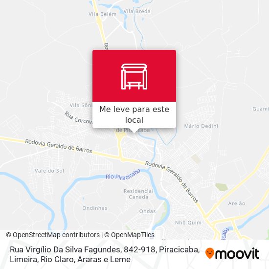 Rua Virgílio Da Silva Fagundes, 842-918 mapa