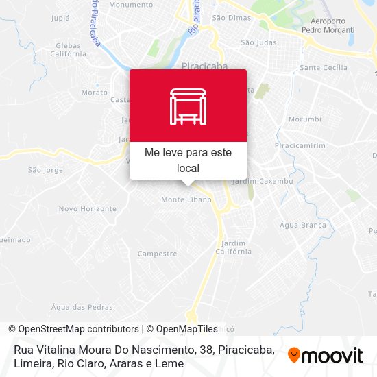 Rua Vitalina Moura Do Nascimento, 38 mapa
