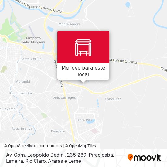 Av. Com. Leopoldo Dedini, 235-289 mapa