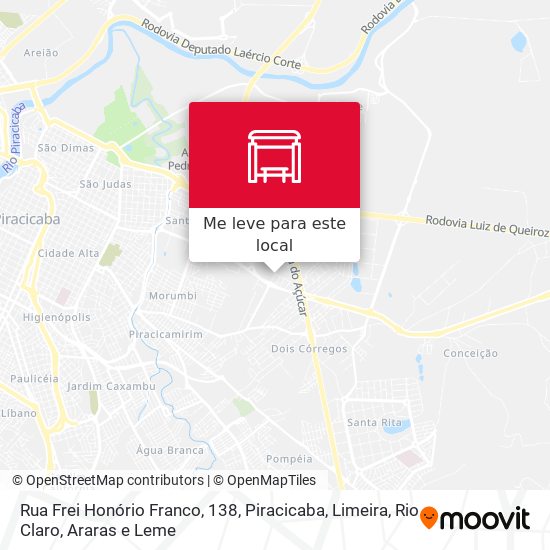 Rua Frei Honório Franco, 138 mapa