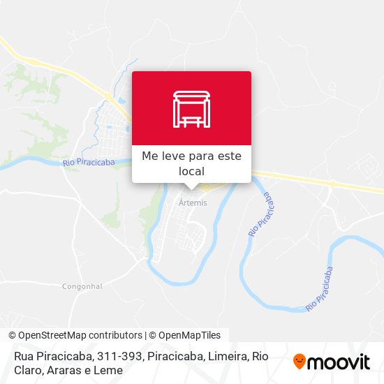 Rua Piracicaba, 311-393 mapa