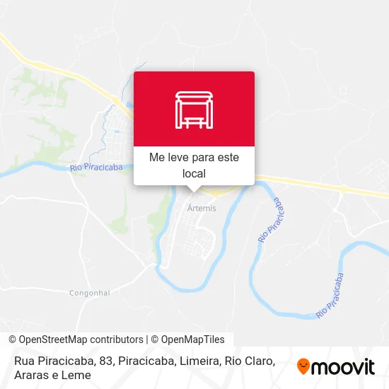 Rua Piracicaba, 83 mapa