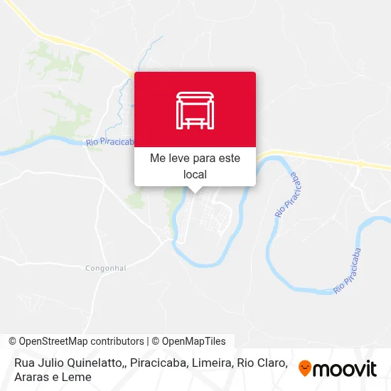 Rua Julio Quinelatto, mapa
