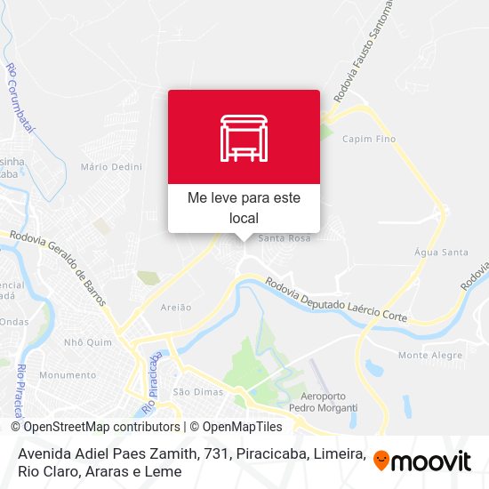 Avenida Adiel Paes Zamith, 731 mapa